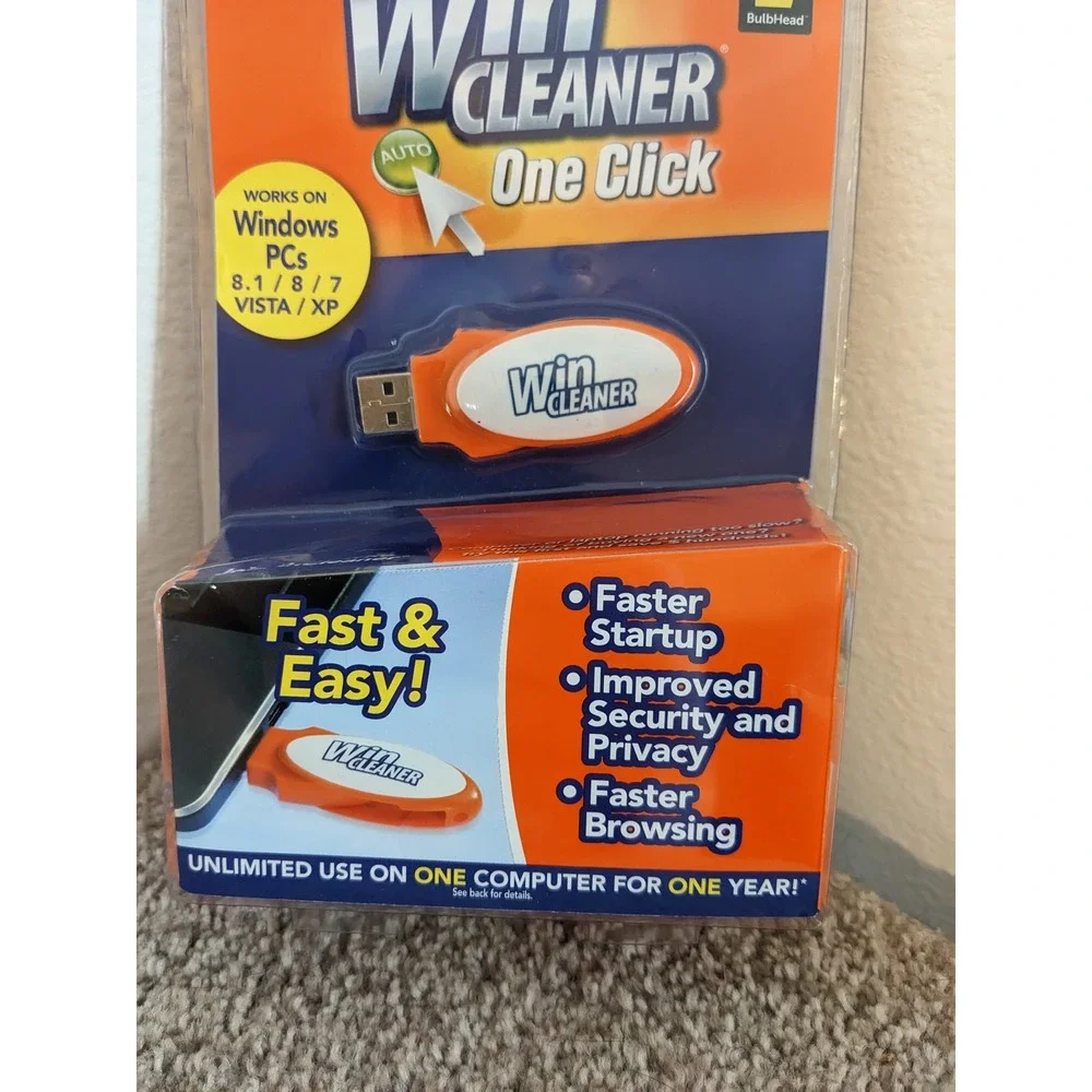 WinCleaner One Click PC Cleaner Faster Startup Security Privacy New - Picture 2 of 4
